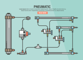 Pneumatische Infographic vector