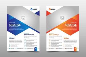 creatieve zakelijke flyer poster brochure sjabloon vector