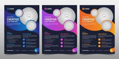 creatieve zakelijke flyer poster brochure sjabloon vector