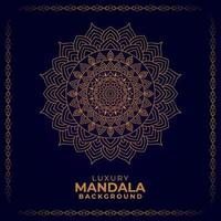 multifunctioneel luxe sier- mandala ontwerp achtergrond, gouden luxe sier- achtergrond vector