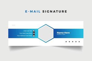 zakelijke bedrijf e-mail handtekening sjabloon vector