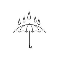 paraplu icoon vector ontwerp
