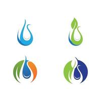 waterdruppel logo sjabloon vector