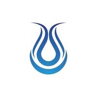 waterdruppel logo sjabloon vector