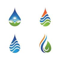 waterdruppel logo sjabloon vector