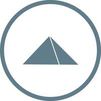 mooi piramide glyph vector icoon