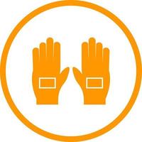 mooi handschoenen glyph vector icoon