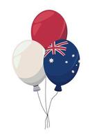 Australië dag ballonnen vector