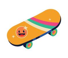 skateboard 90s knal kunst vector