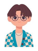 jongen tiener avatar vector