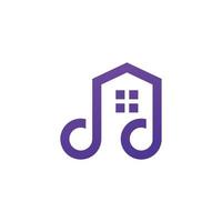 muziek- vector logo icoon ontwerp sjabloon elementen