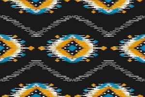 etnisch ikat naadloos patroon in stam. aztec meetkundig etnisch ornament afdrukken. ikat patroon stijl. vector