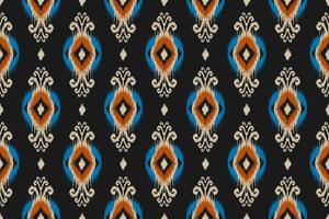 etnisch ikat naadloos patroon in stam. aztec meetkundig etnisch ornament afdrukken. ikat patroon stijl. vector