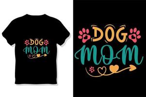 hond typografie t-shirt ontwerp vector