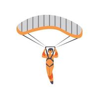 parachute logo icoon ontwerp en symbool Parachutespringen vector