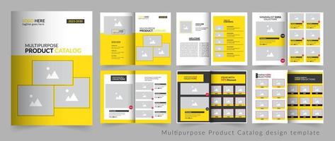 multipurpose Product catalogus of catalogus portefeuille sjabloon vector