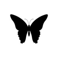 vlinder silhouet vector geïsoleerd Aan wit achtergrond