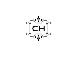 creatief ch logo afbeelding, monogram ch luxe brief ontwerp vector