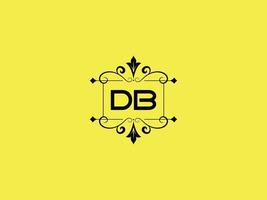 kleurrijk db logo icoon, minimalistische db luxe brief logo voorraad vector