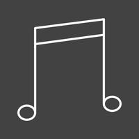 mooi muziek- lijn vector icoon