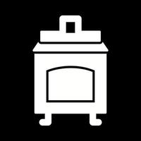 steenkool oven vector icoon