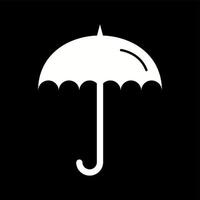 uniek paraplu vector glyph icoon