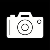 uniek camera glyph vector icoon