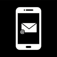 uniek e mail app vector glyph icoon