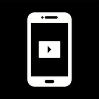 uniek video app vector glyph icoon
