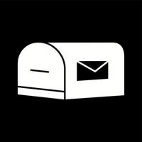 uniek brievenbus vector glyph icoon