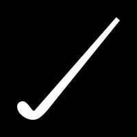 mooi hockey glyph vector icoon