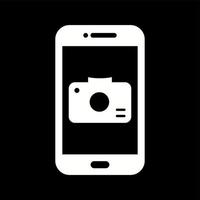 uniek camera app vector glyph icoon