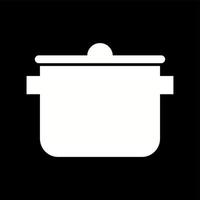 uniek Koken pot vector glyph icoon