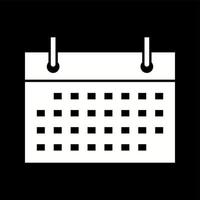 uniek kalender vector glyph icoon