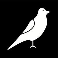 uniek vogel vector glyph icoon