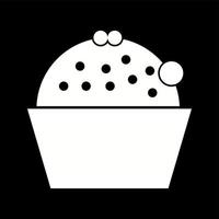 uniek kop taart vector glyph icoon