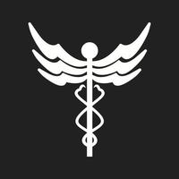 mooi caduceus vector glyph icoon