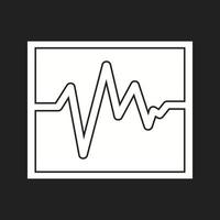 mooi ecg vector glyph icoon