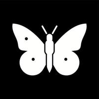 uniek vlinder glyph vector icoon