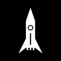 uniek ruimte shuttle vector glyph icoon