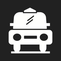 mooi taxi vector glyph icoon