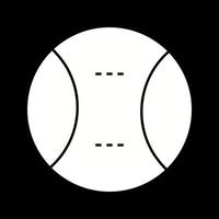 mooi tennis bal glyph vector icoon