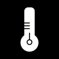 mooi thermometer glyph vector icoon