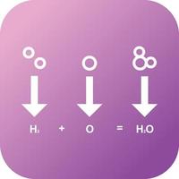 uniek Chemicaliën formule vector glyph icoon