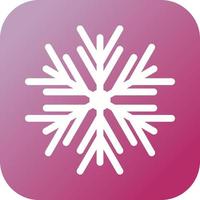 mooi sneeuwvlok glyph vector icoon