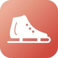 mooi het schaatsen schoen glyph vector icoon