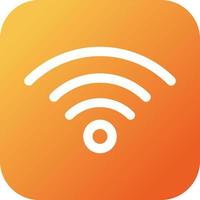 mooi Wifi signaal glyph vector icoon