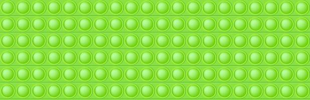 knallen speelgoed- groen naadloos patroon net zo een modieus silicium friemelen speelgoed. verslavend anti stress speelgoed- in helder kleur. bubbel voor kinderen vingers. vector illustratie in rechthoek formaat voor spandoek.