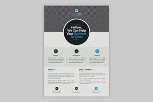 corporate flyer ontwerpsjabloon vector