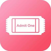 film ticket vector icoon